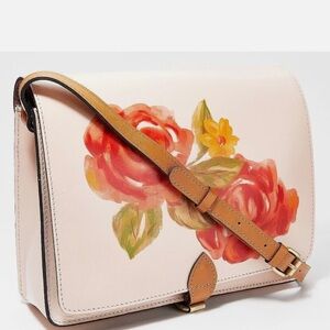 Patricia Nash Leather Salandra Flap Crossbody - Citrus Rose Placement
